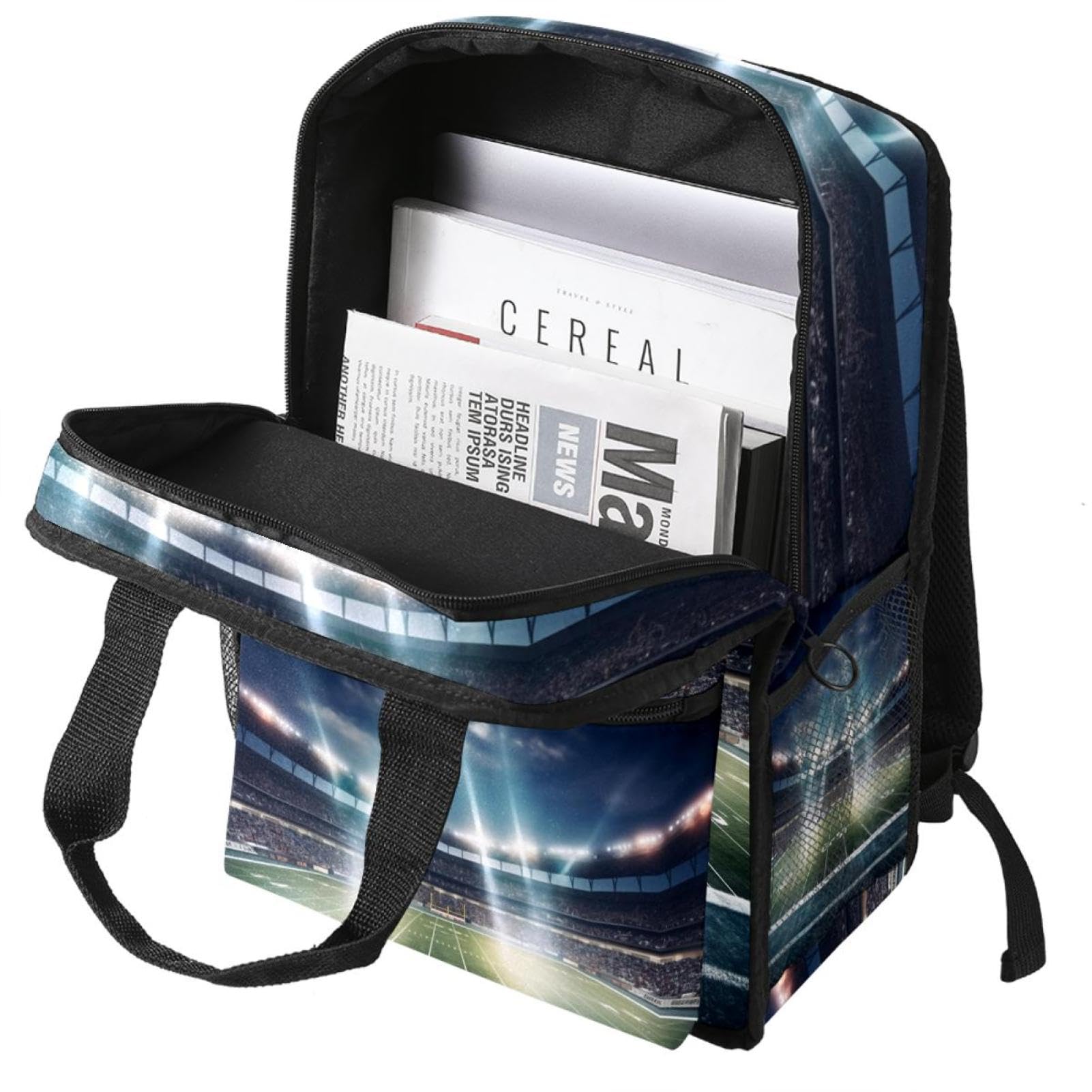 Best Travel Backpack for Men & Women - Durable Lightweight Hiking Backpack for American Football & Soccer Stadium - Perfect for Outdoor Adventures & Sports Events