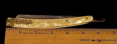 Vintage DUBL DUCK GOLDEDGE 6/8 Straight Razor - 3/4 Hollow Ground, Excellent Condition - Perfect for Barber Shaving & Wet Shaving Enthusiasts