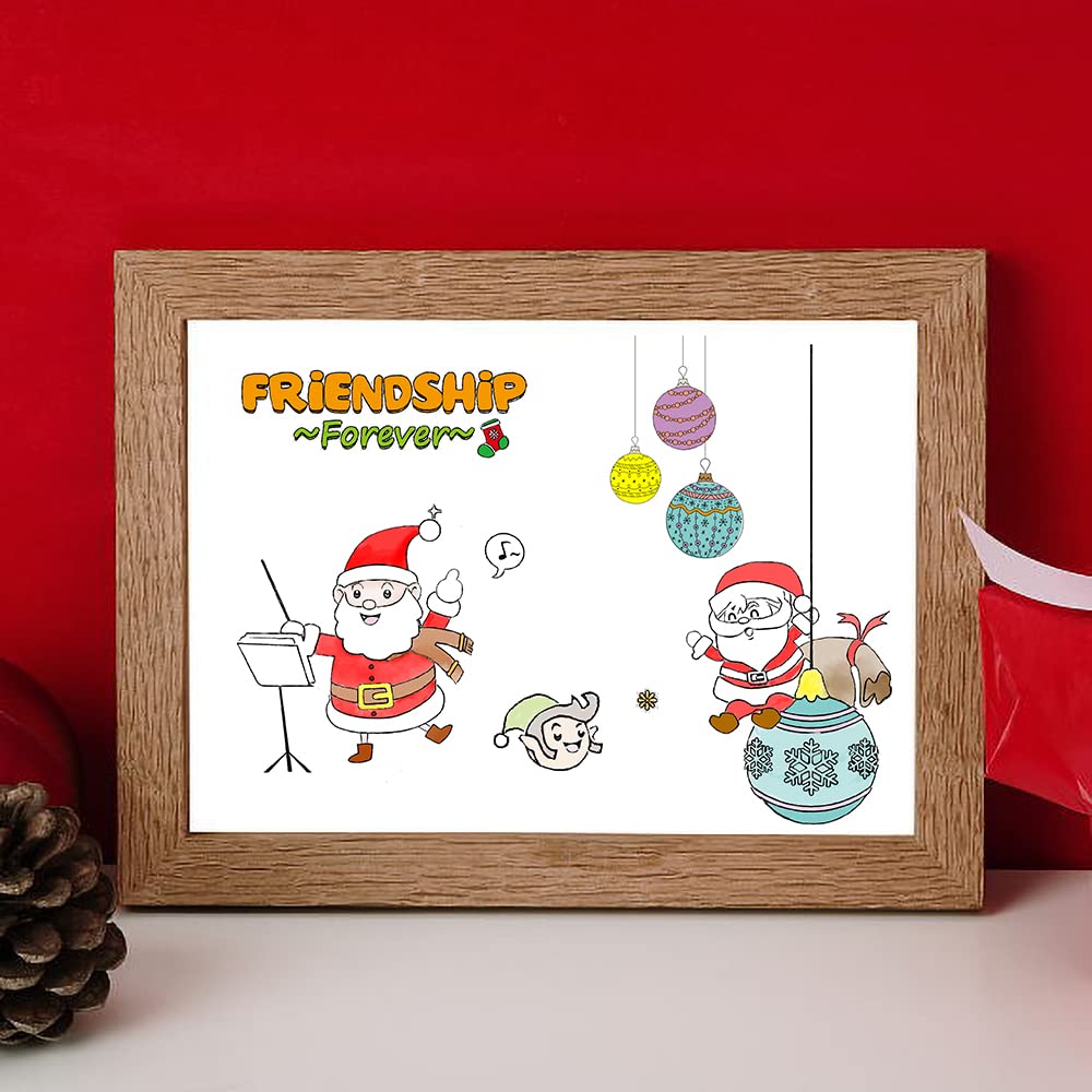 Santa Claus Clear Stamps for Card Making | Christmas DIY Scrapbooking Supplies | Rubber Stamps with Blessing Words for Photo Albums & Holiday Decorations - Perfect for Christmas Cards, Gift Wrapping & Craft Projects