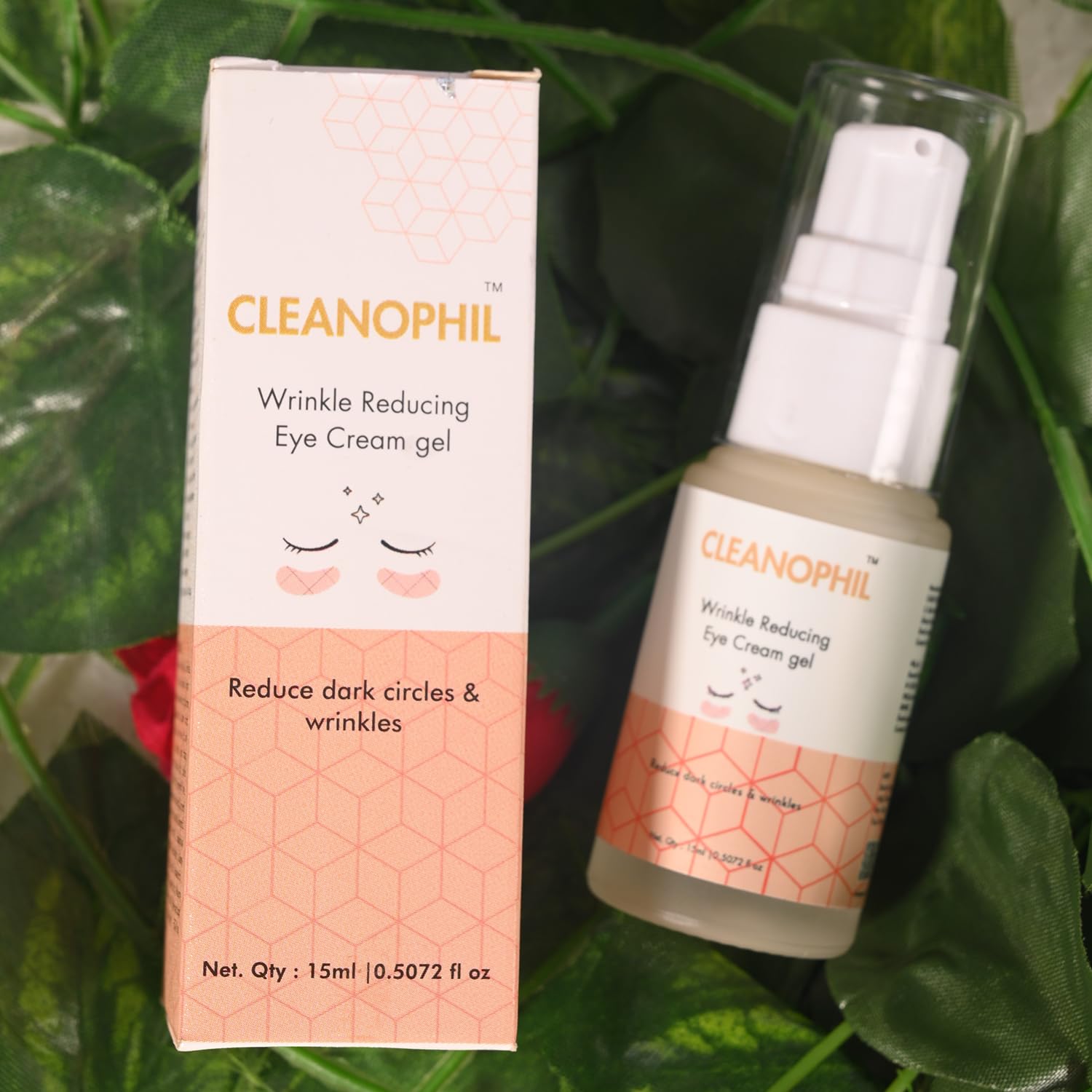 CLEANOPHIL Anti-Aging Under Eye Cream Gel - Reduces Wrinkles, Dark Circles, Puffiness & Eye Bags | Smooths Fine Lines for Women & Men | 15ml Hydrating Eye Treatment | Perfect for Night Routine & Travel Skincare
