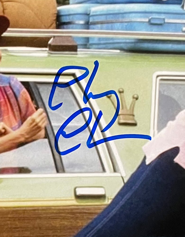 Chevy Chase & Beverly D'Angelo Autographed National Lampoon's Vacation 12x20 Photo - JSA Certified - Perfect for Movie Memorabilia Collectors & Christmas Vacation Fans Display