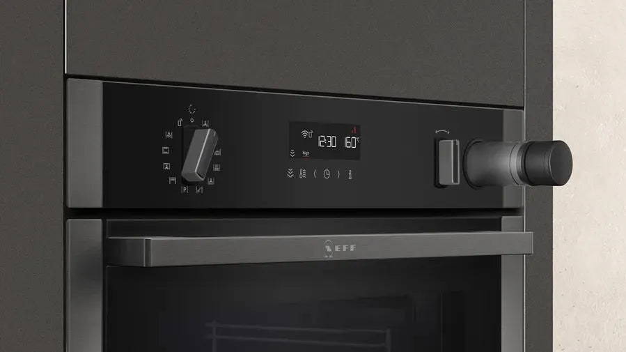 Neff 60cm Built-In Pyrolytic Oven with Steam Function - N50 B5AVM7AG0A | Perfect for Baking, Roasting & Self-Cleaning in Modern Kitchens