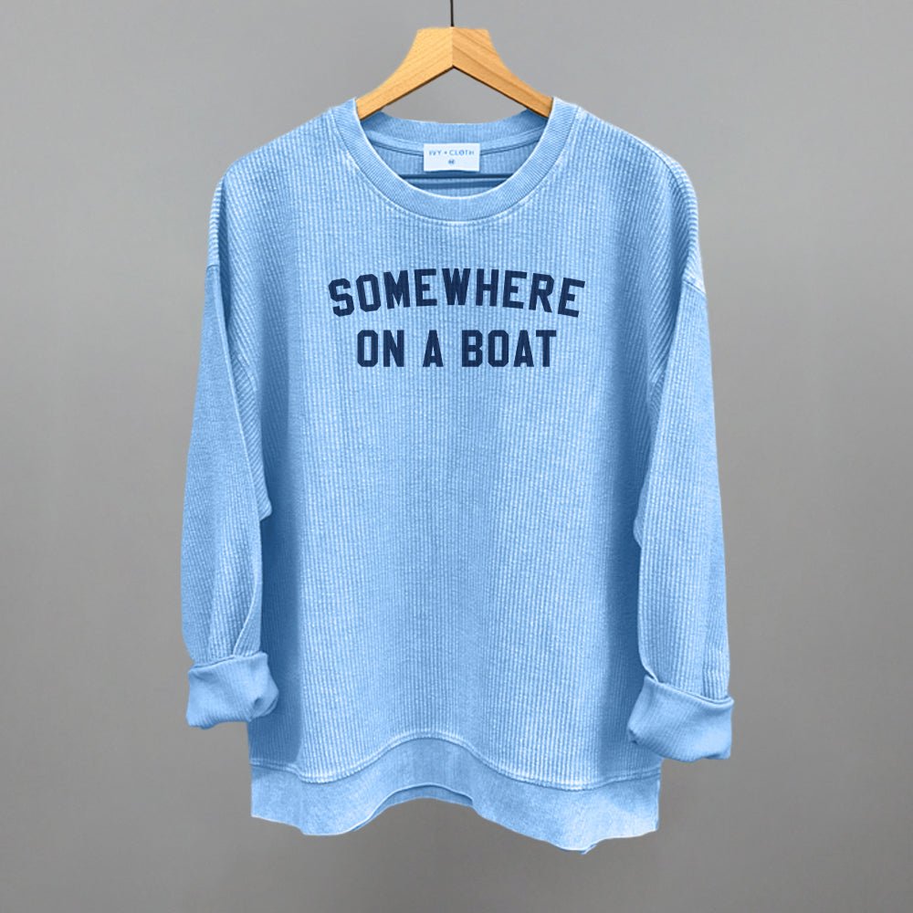Somewhere On A Boat - Premium Nautical Decor for Home & Office - Perfect for Beach Houses, Boats, and Coastal-Themed Spaces