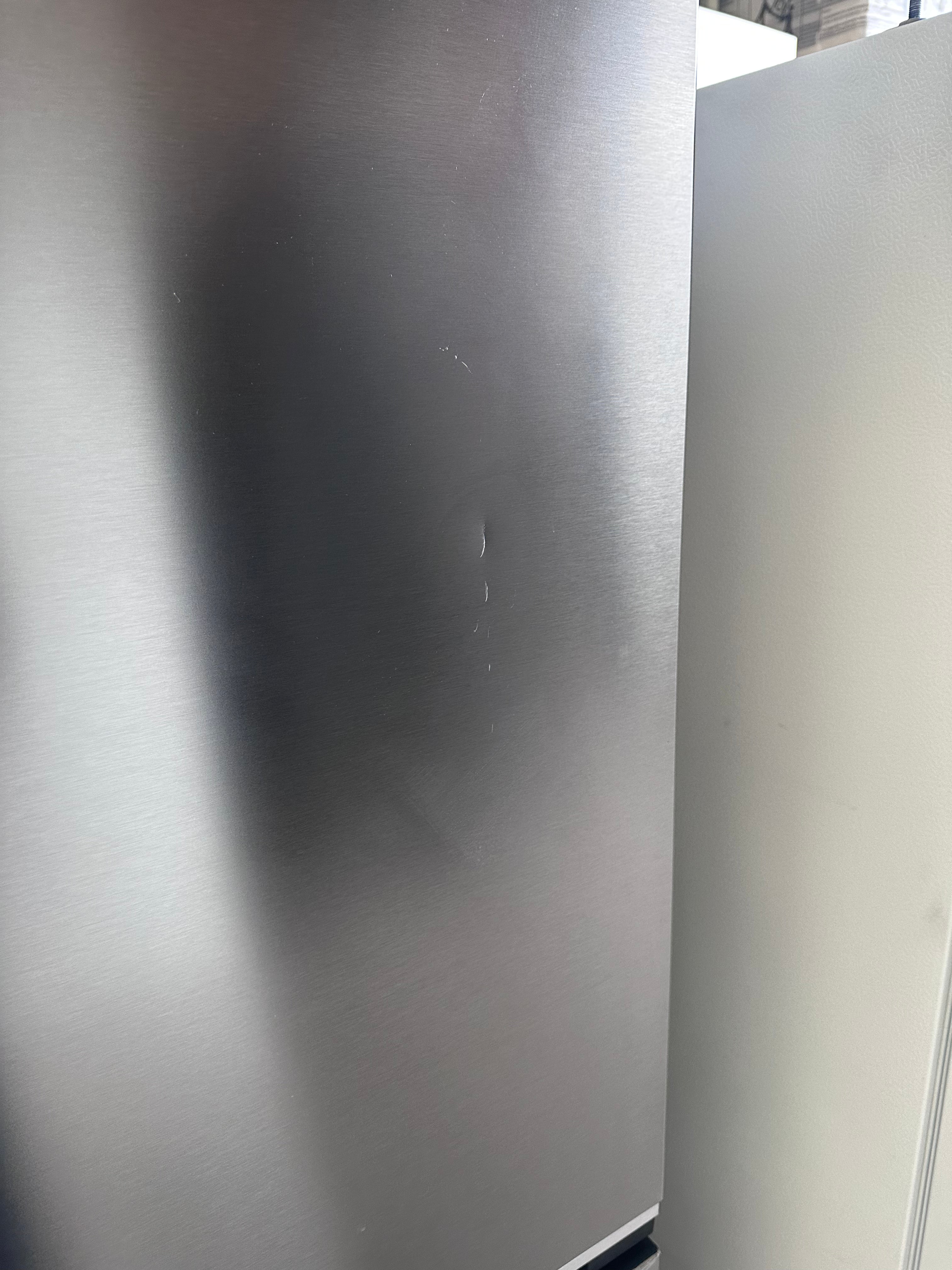 Beko BBMB445PX 445L Bottom Mount Refrigerator in Pearl Steel - Factory Second | Energy Efficient Kitchen Appliance for Modern Homes
