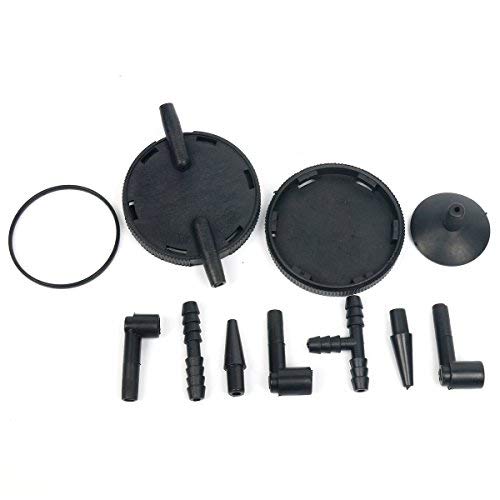 8MILELAKE Brake Bleeder & Vacuum Pump Kit - Handheld Automotive Brake Fluid Bleeding Tool with Pressure Gauge - Perfect for Car Maintenance, Motorcycle & Truck Brake System Repair