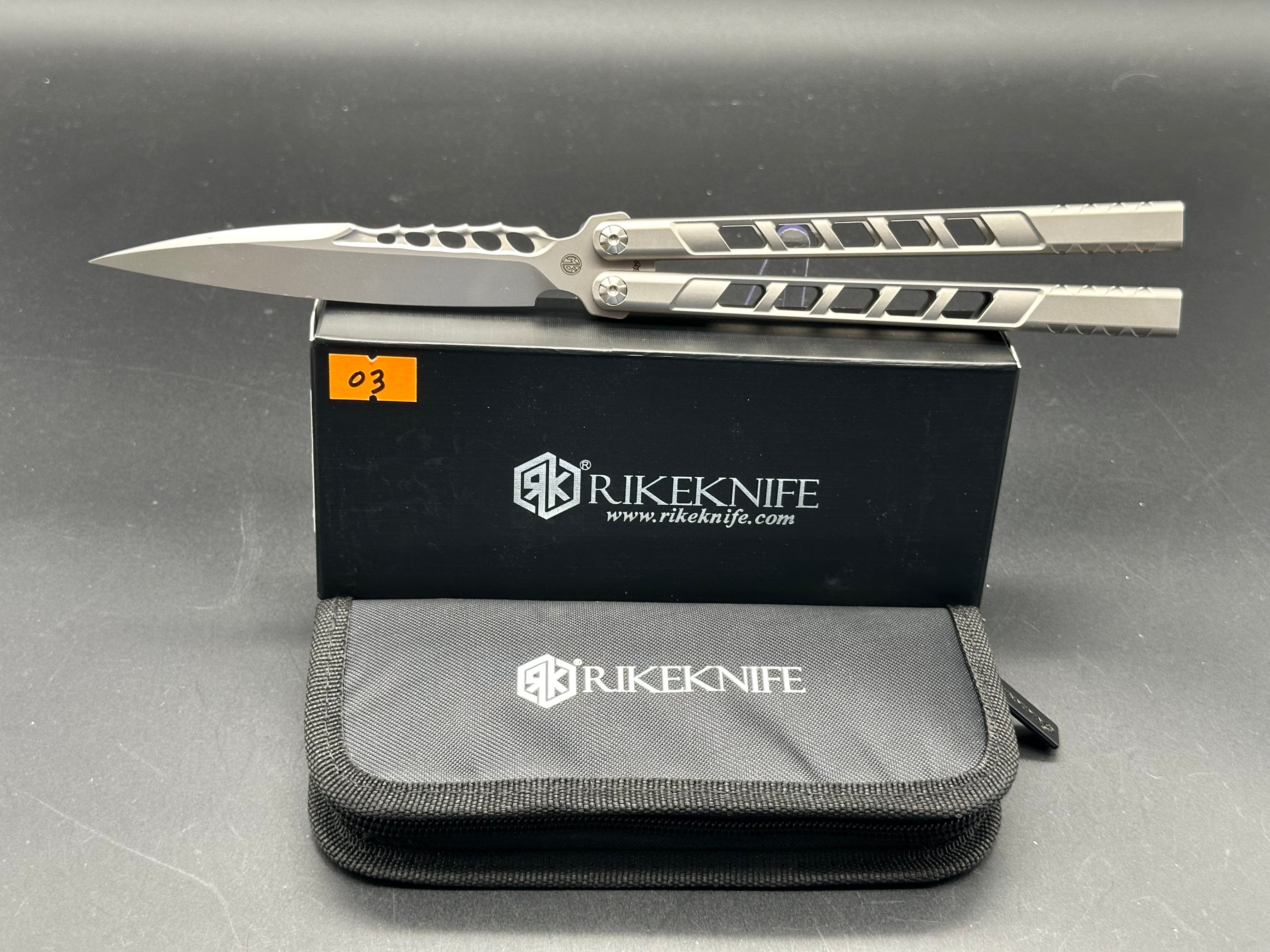 Rike Alien TB05 Limited Edition Butterfly Balisong Knife - Only 20 Made - Perfect for Collectors, EDC & Flipping Tricks