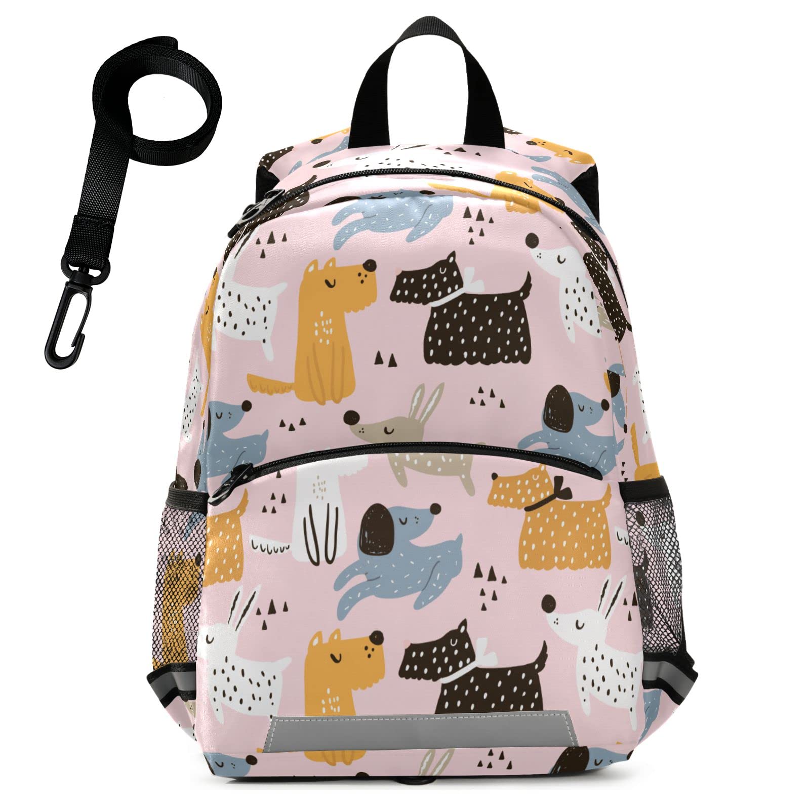 Fustylead Adorable Kids Backpack - Mini Travel Bag for Toddler Boys & Girls (Scandinavian Dog Design) - Perfect for School, Daycare & Family Trips