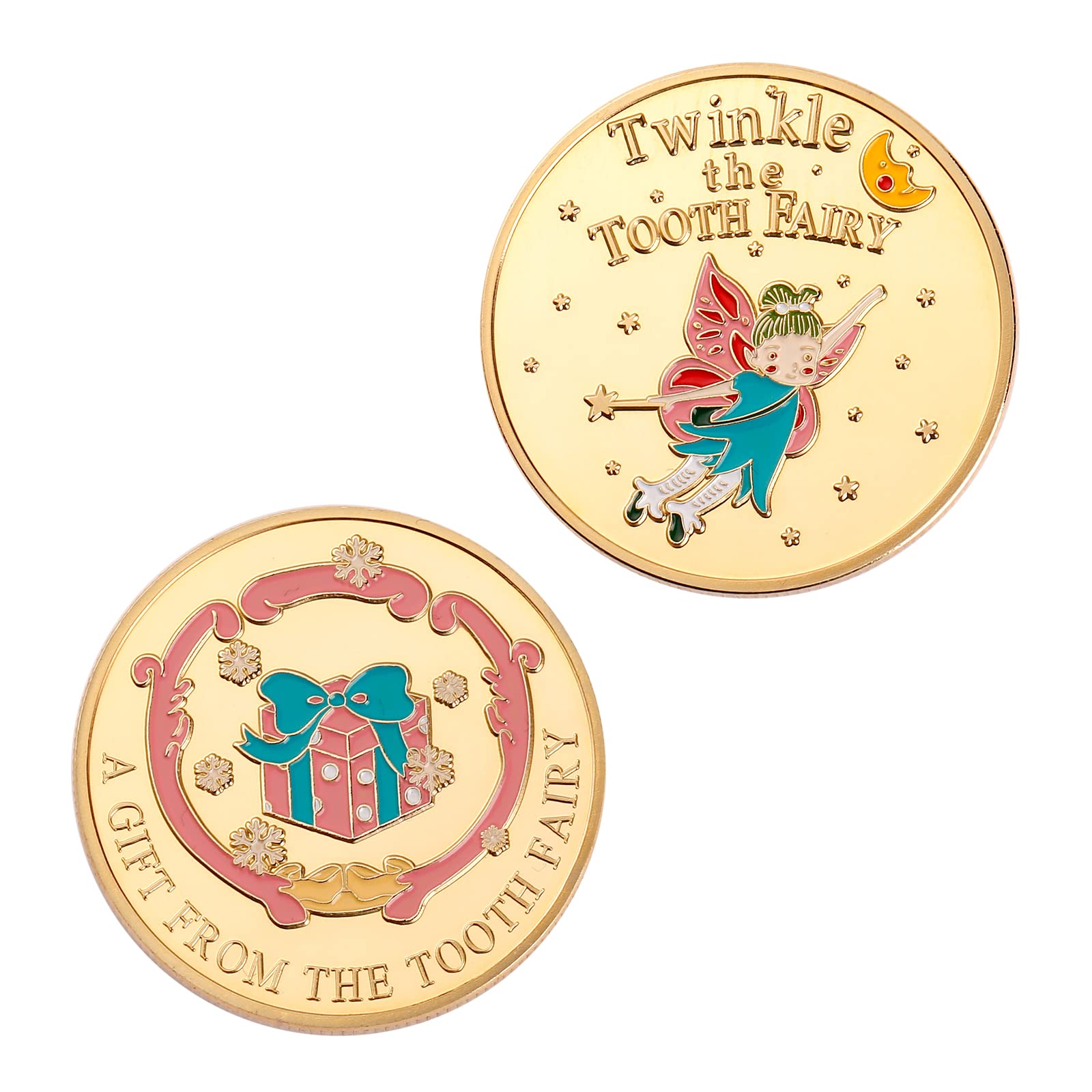 Tooth Fairy Gift Coins for Kids - 3 Pack Lost Tooth Rewards & Teeth Brushing Encouragement Set | Perfect for Tooth Fairy Visits, First Tooth Loss, and Dental Hygiene Motivation