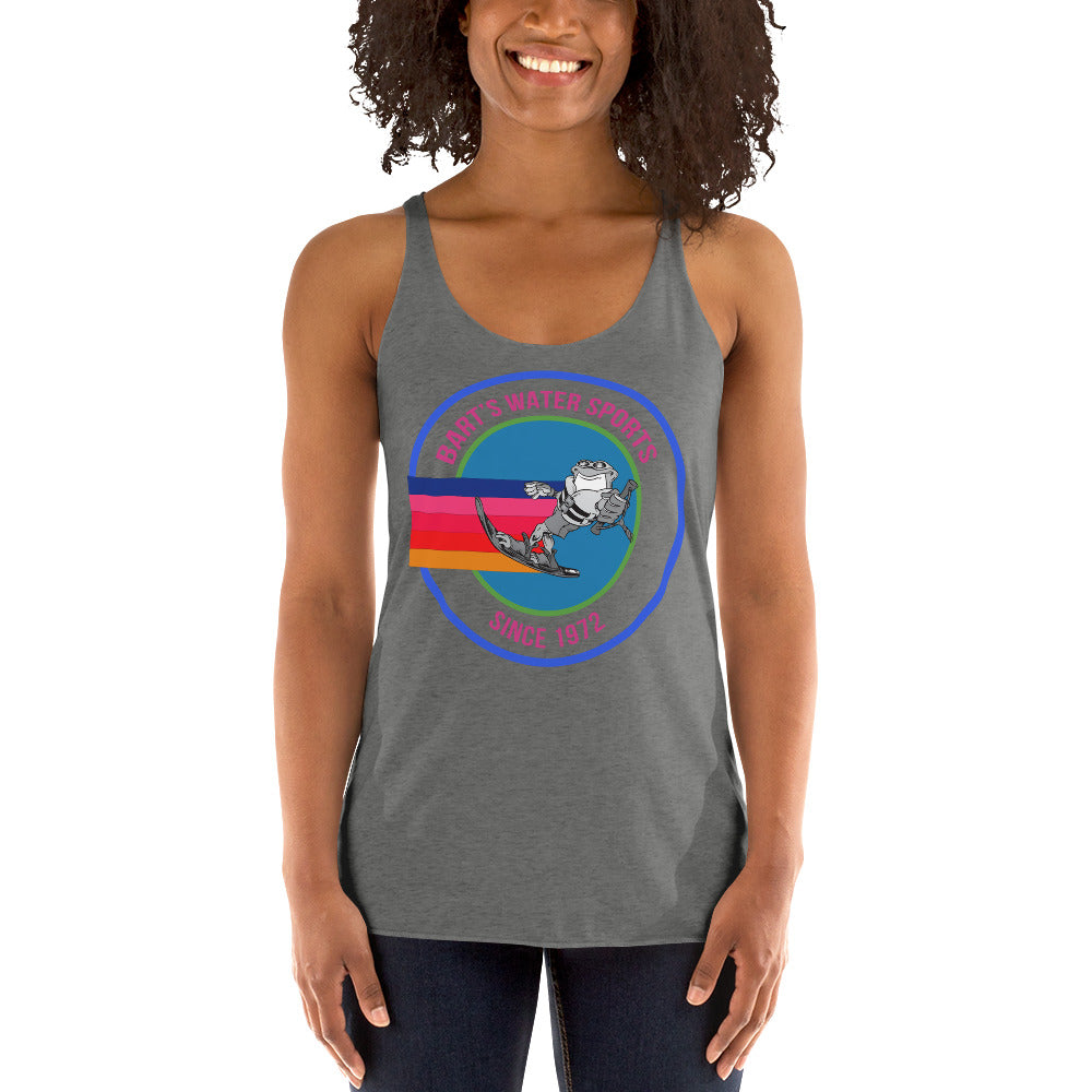 Frog Slalom Ski Racerback Tank Top for Women & Men - Quick-Dry Performance Shirt for Water Sports & Wakeboarding - Bart's Water Sports