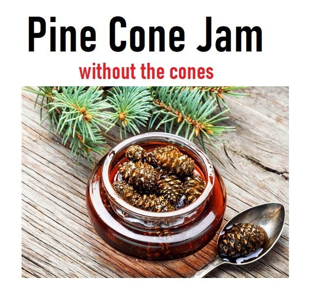 Organic Pine Cone Jam in Glass Jar - 460g | Handmade Preserves, Natural Sweetener | Perfect for Toast, Pancakes & Gift Giving