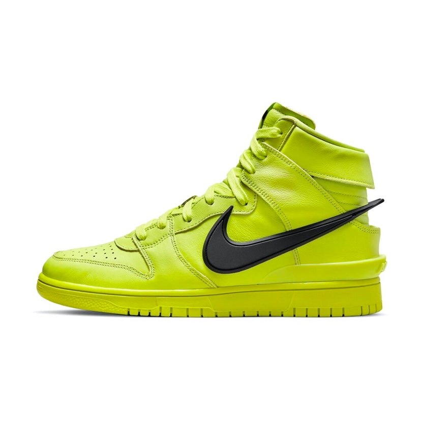 Nike x Ambush Dunk High Sneakers - Atomic Green, Black & Flash Lime Colorway | Men's & Women's Basketball Shoes for Streetwear & Casual Wear