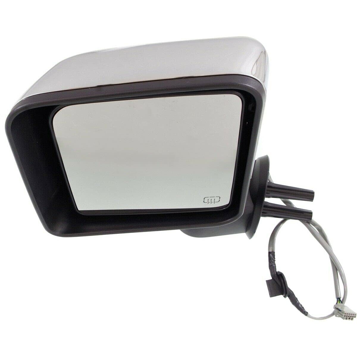 Heated Left Side Mirror for Jeep Wrangler 2014 - Driver Side LH Replacement - Perfect for Winter Driving & Off-Road Adventures