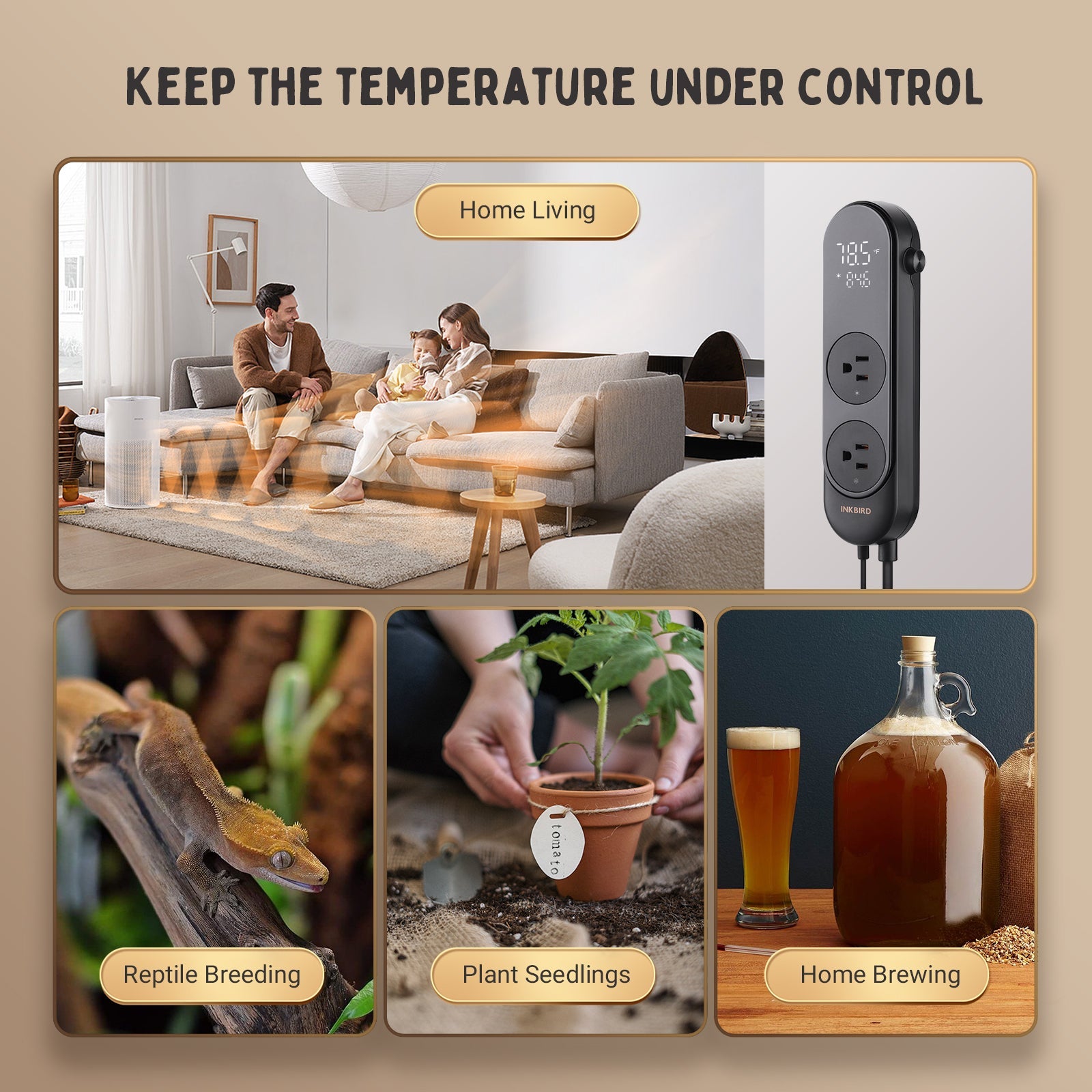 ITC-312 Digital Temperature Controller - Precise Thermostat for Home, Lab & Industrial Use | HVAC, Incubator, Aquarium & Brewing Control