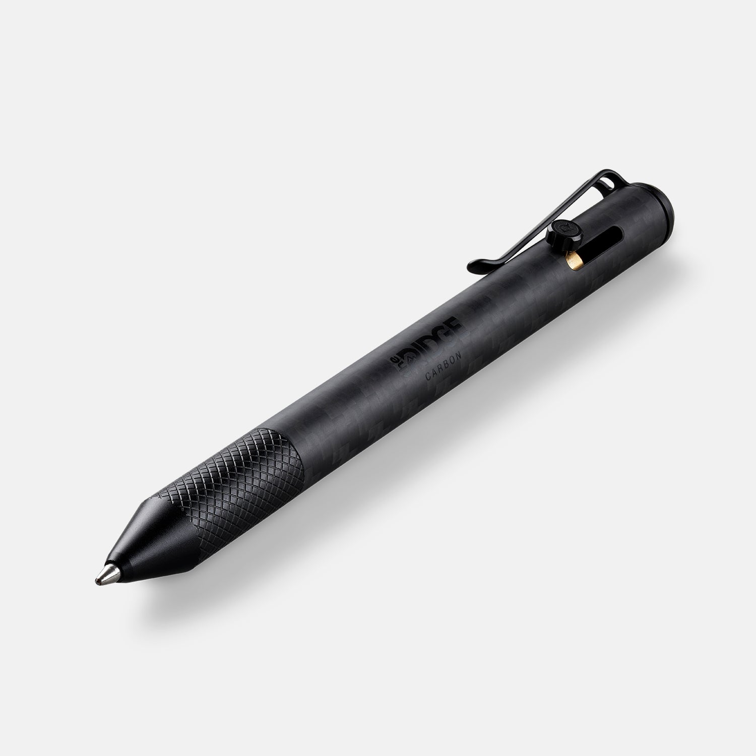 Premium Ridge Bolt Action Pen - 3K Carbon Fiber Tactical EDC Pen for Outdoor, Office & Everyday Use