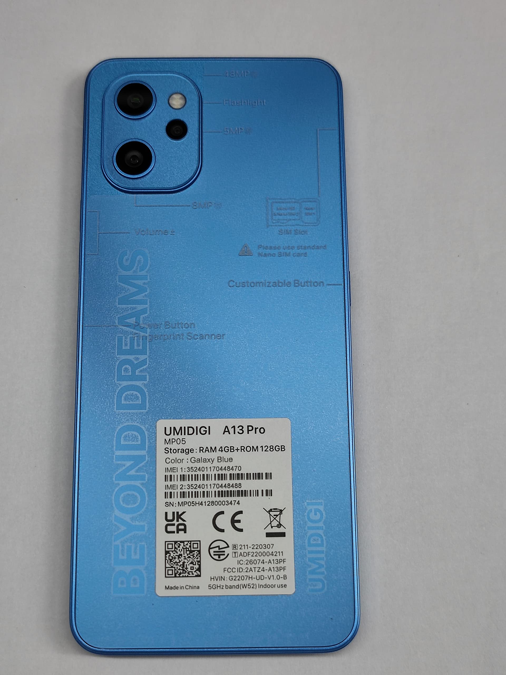 UMIDIGI A13 Pro Unlocked Smartphone (4GB RAM 128GB ROM) - 6.7