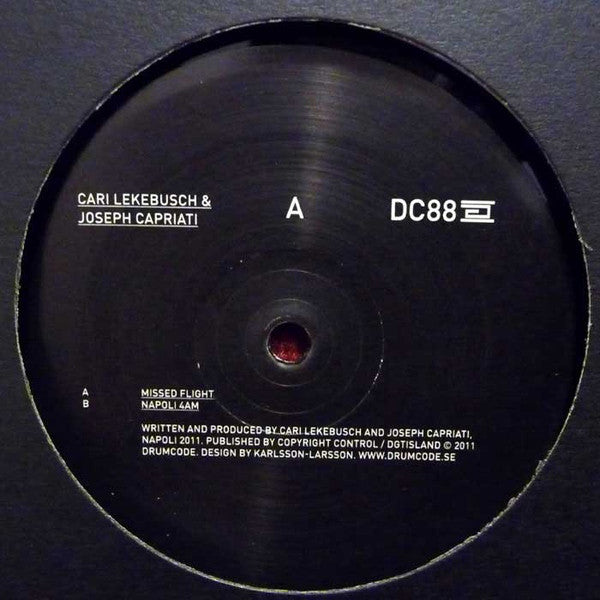 Cari Lekebusch & Joseph Capriati - Missed Flight 12 (Drumcode DC88) | Techno & House Vinyl Record | Perfect for DJ Sets & Electronic Music Collectors