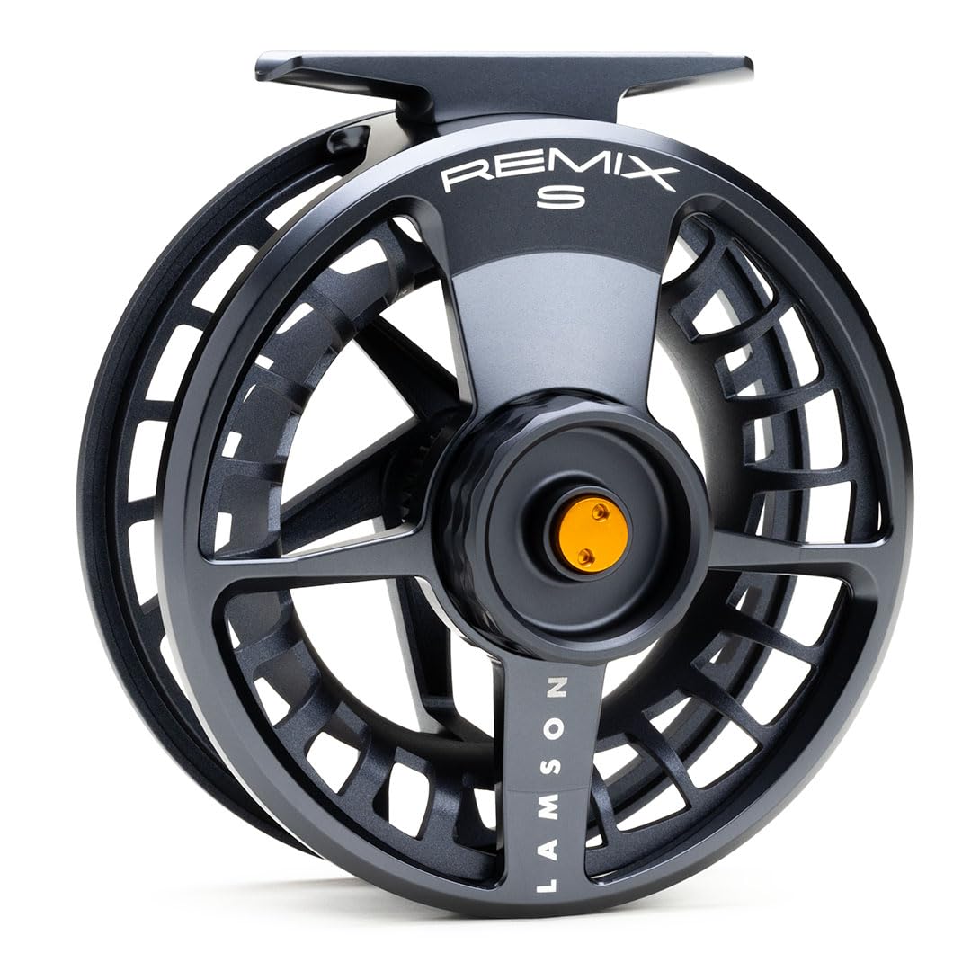 LAMSON Remix & Remix S-Series Fly Fishing Reels - CNC Machined Large Arbor Reel with Pressure Cast Spool for All-Water Fishing | Durable Design for Freshwater & Saltwater Fly Fishing | Perfect for Trout, Bass, and Salmon Anglers