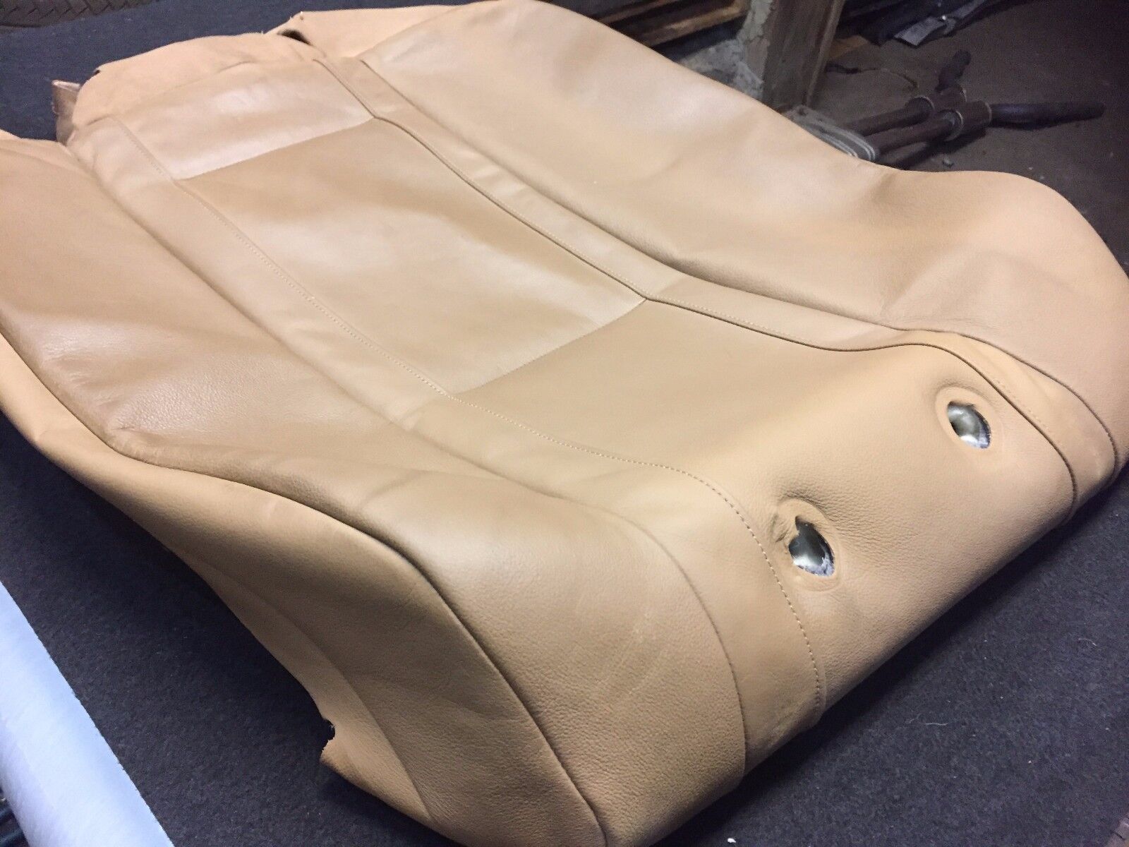 2002 2003 2004 2005 BMW 745i E65 Genuine OEM Right Rear Upper Leather Seat - Perfect Replacement for Worn Car Seats & Luxury Interior Upgrades