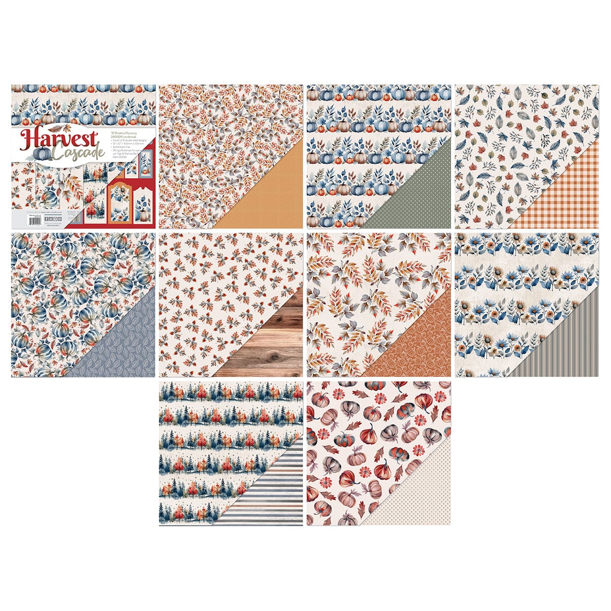 Harvest Cascade Full Papercraft Collection DB149 - DIY Scrapbooking, Card Making & Home Decor Craft Supplies