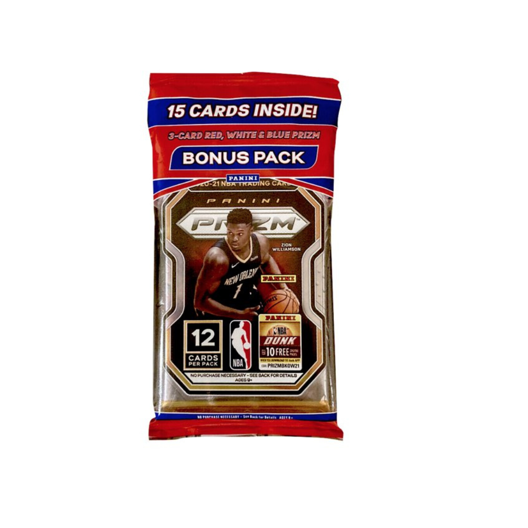 2020-2021 Panini Prizm Basketball Cello Pack - 15 Trading Cards | NBA Collectibles for Sports Fans & Card Collectors - Perfect for Trading, Displaying, and Investing