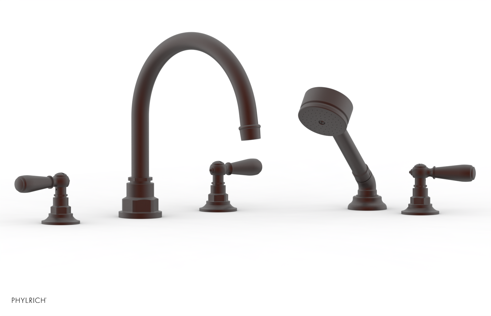 Jamestown Deck Tub Set with Hand Shower & Lever Handles - 165