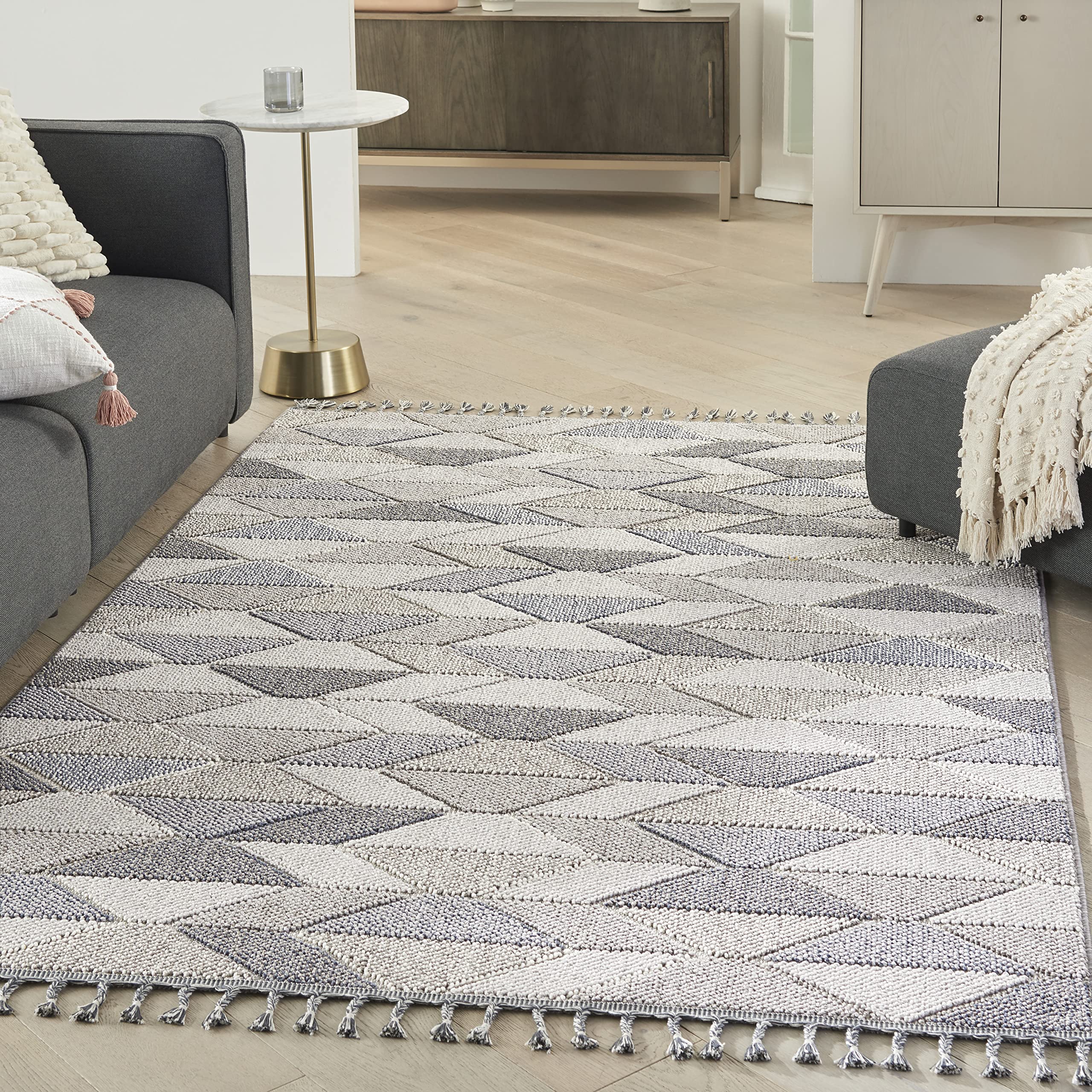 Nourison Elwood Grey/Charcoal 5'3