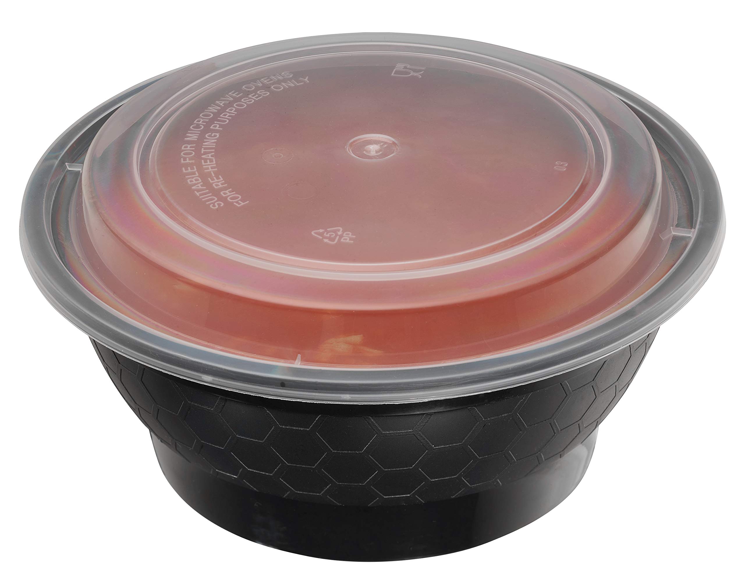 EcoQuality 600 Pack 40 oz Round Meal Prep Containers with Lids - BPA Free, Microwave & Dishwasher Safe Food Storage Bowls for Meal Prepping, Bento Box, Stir Fry, Lunch Box | Perfect for Office Lunch, Picnics, Leftovers & Food Delivery Services