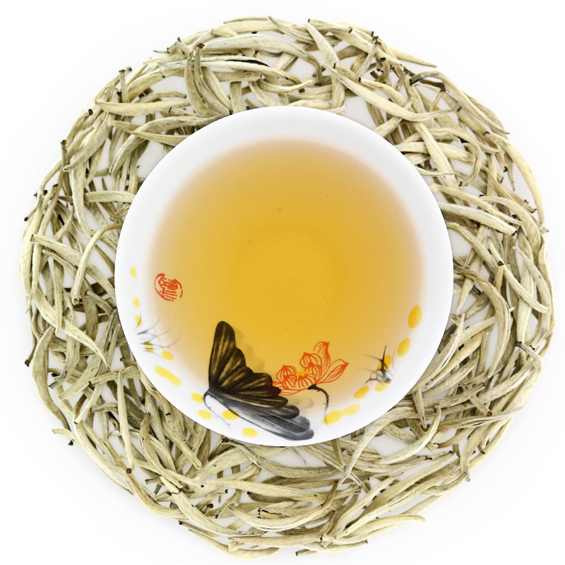 Premium Yinzhen Bai Hao Silver Needle White Tea - 100% Natural Loose Leaf Tea for Relaxation & Wellness | Perfect for Afternoon Tea, Meditation & Gifting