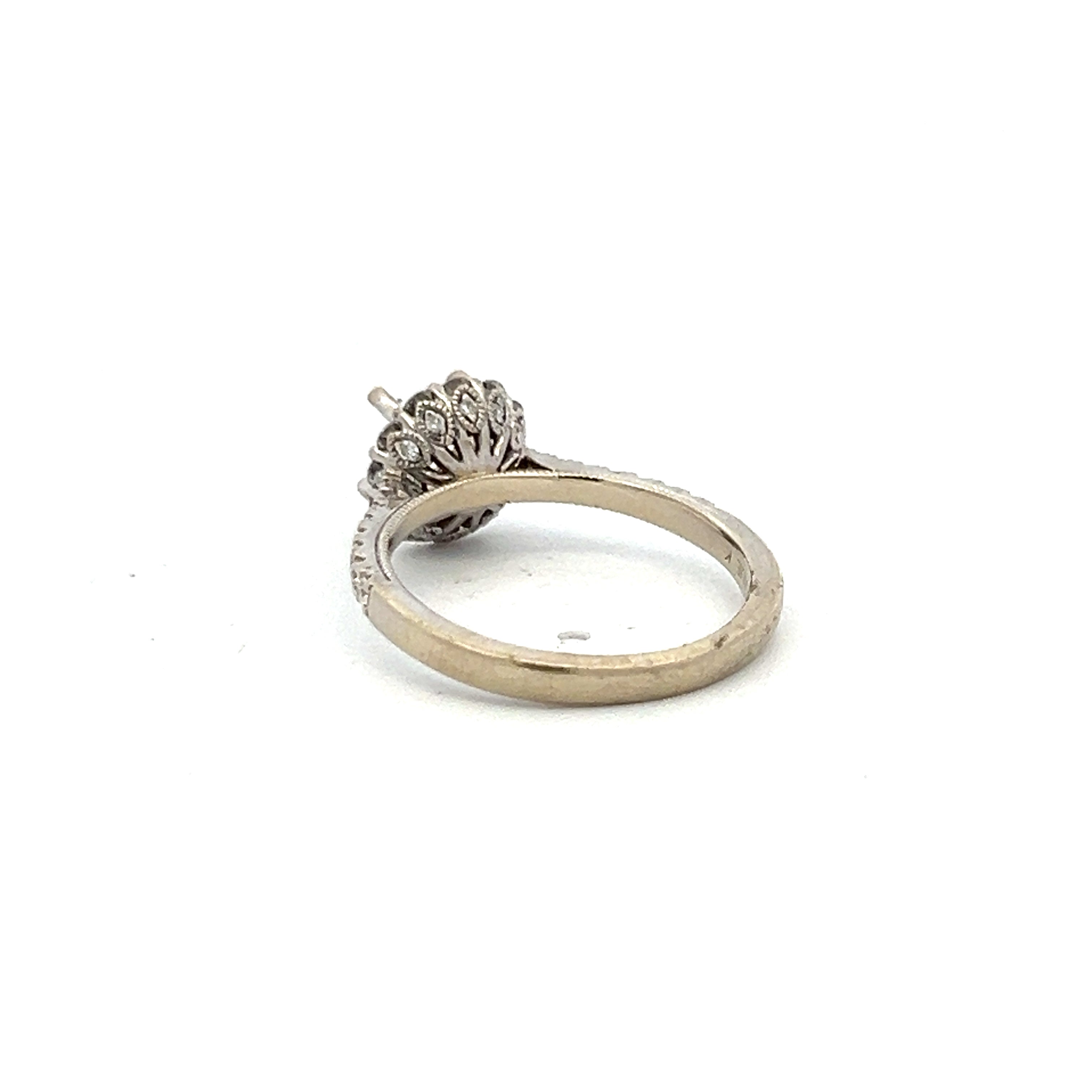 0.19 Carat Round Brilliant H VS2 Diamond Engagement Ring in 14K White Gold - Perfect for Proposals, Weddings & Anniversary Gifts