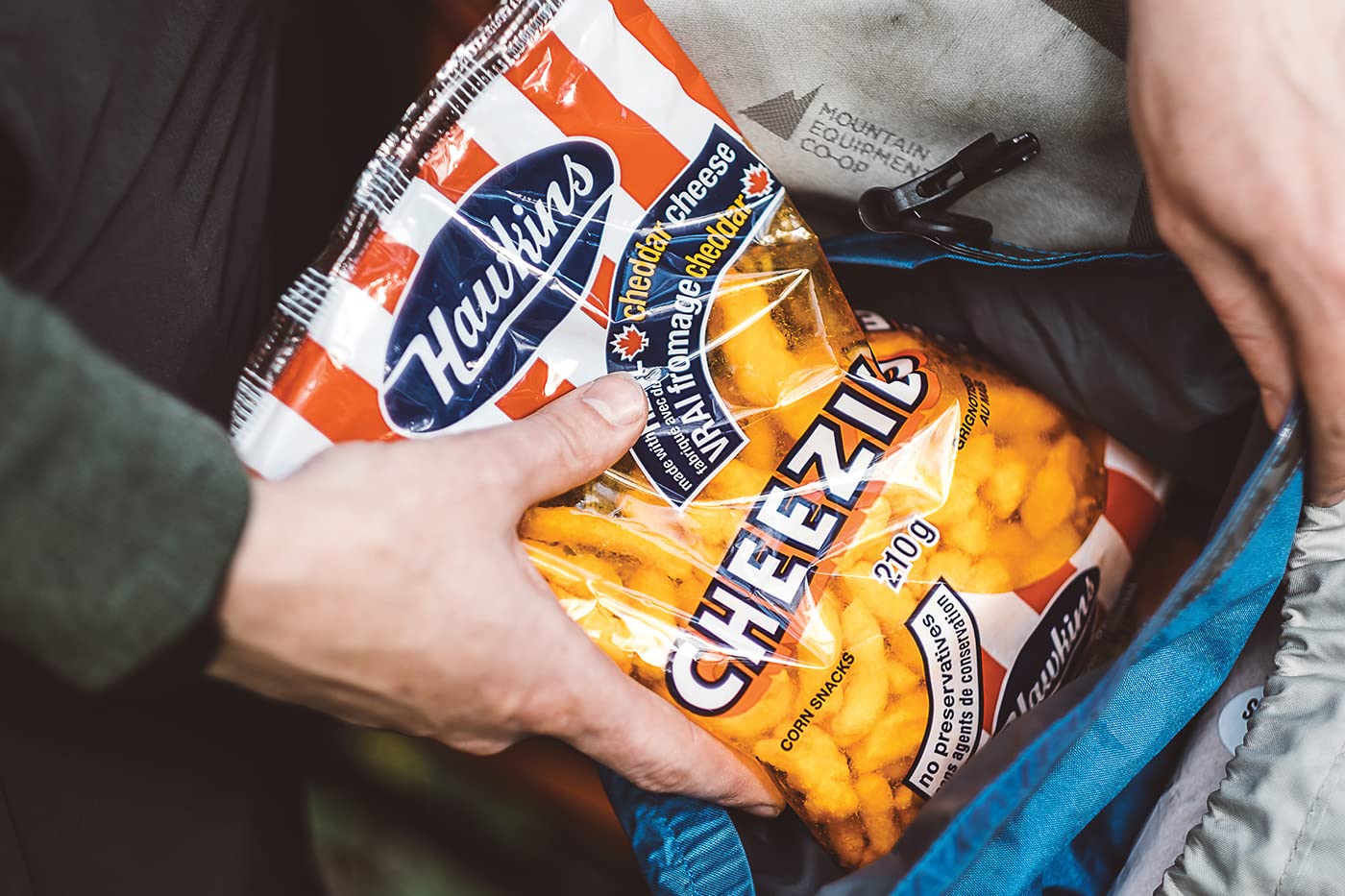 Hawkins Cheezies Canadian Snacks 210g x2pk - Crunchy Cheese Flavored Puffs - Perfect for Parties, Movie Nights & Office Snacks - Includes Free BoomQQ Sticker (Pack of 1)