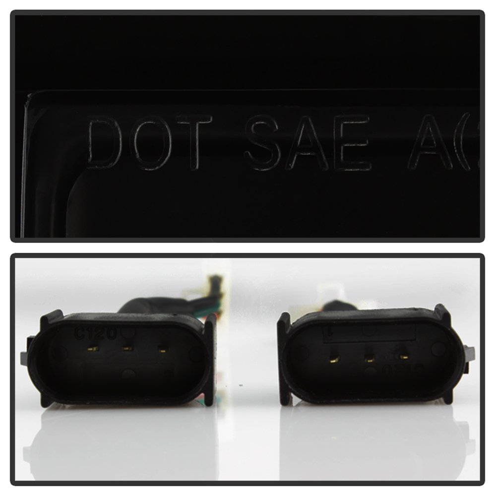 ACANII Black Smoke LED Tube Tail Lights Brake Lamps V2 for 2009-2014 Ford F150 Styleside Pickup Truck - Driver & Passenger Side - Upgrade Your Nighttime Visibility & Style for Safer Driving