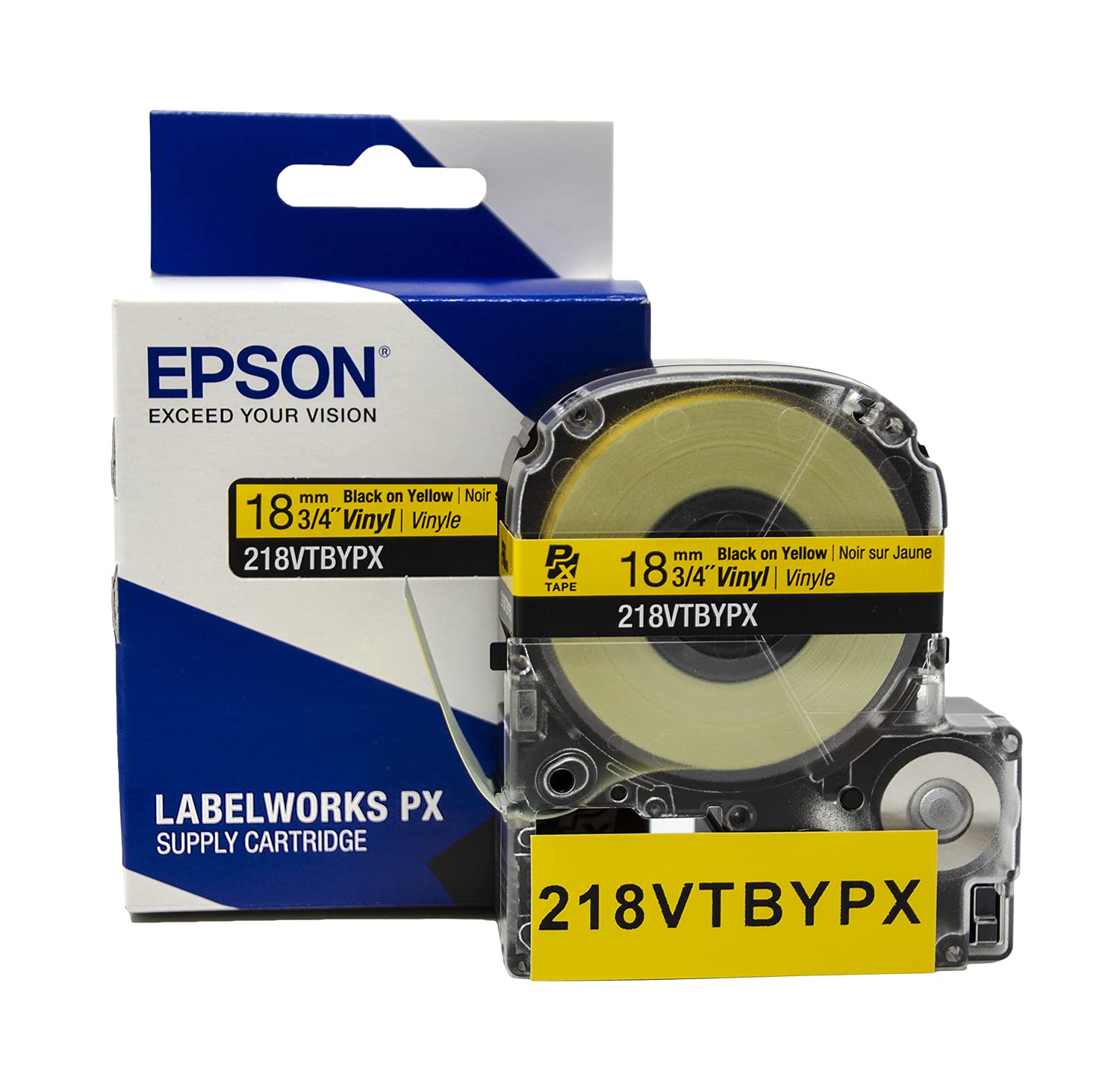 LABELWORKS Dad's Garage Labeling Bundle - LW-PX350 Industrial Label Maker Kit with 218VTBYPX Black on Yellow Vinyl Tape & 212WBPX PET Tape - Durable Labeling Solution for Workshop, Warehouse & Home Organization