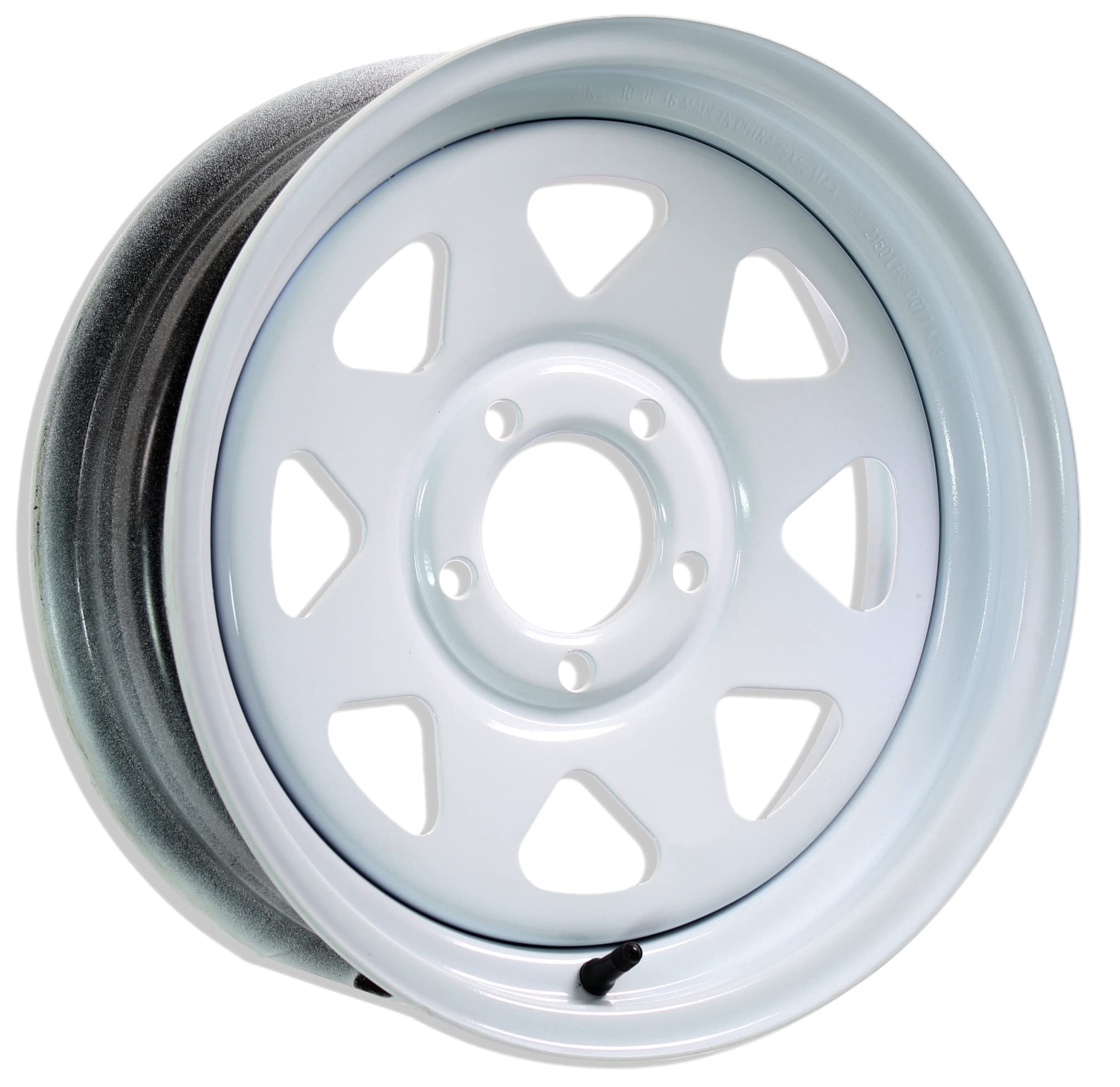Americana 15x5 Steel Wheel 5x4.5 Bolt Pattern White - Perfect for Jeep Wrangler, Cherokee & Off-Road Vehicles (Part #20421)
