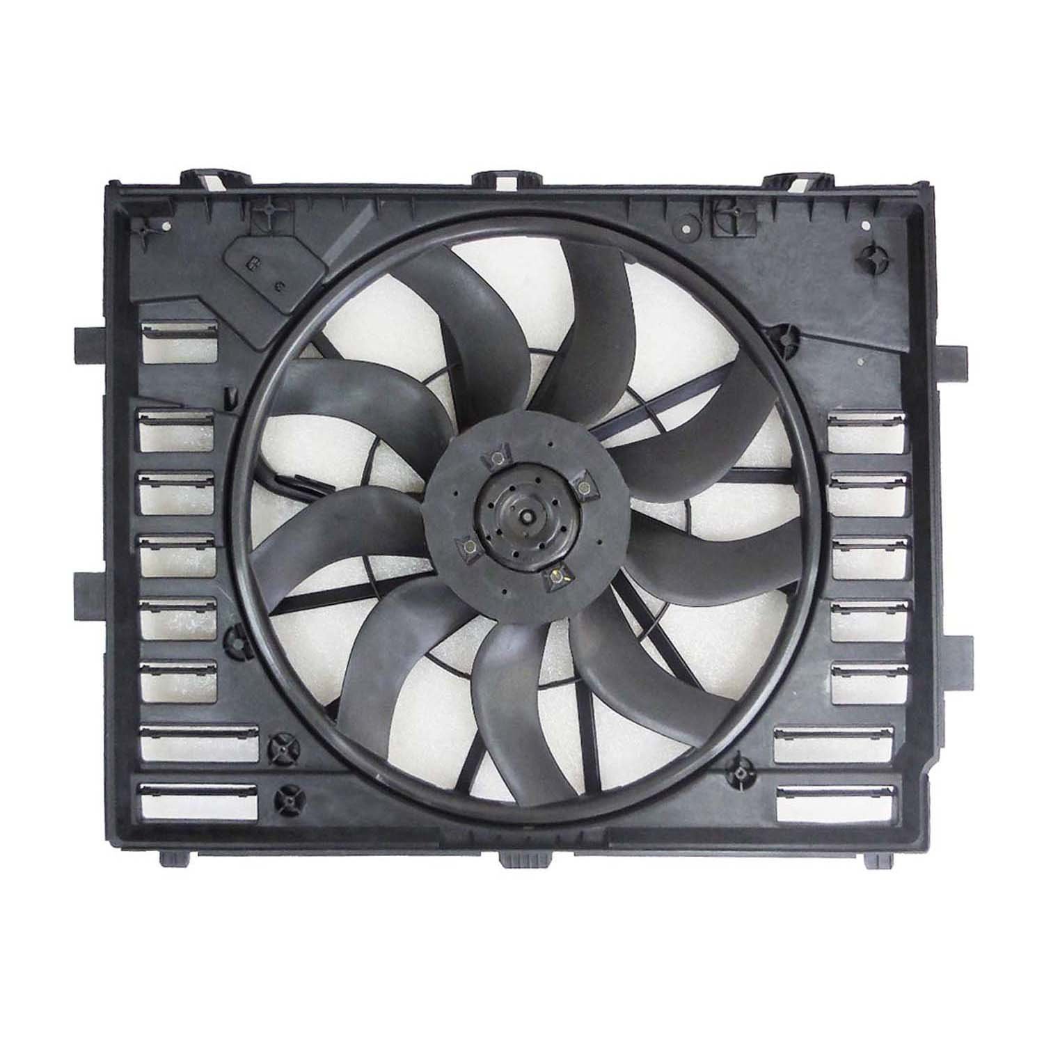 OE Replacement Engine Cooling Fan Assembly for Volkswagen Touareg - Perfect for Engine Overheating Prevention & Summer Driving