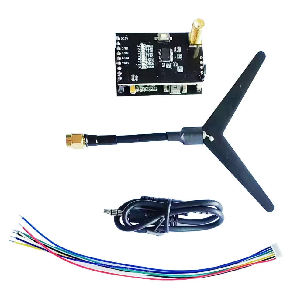 1.2GHz 0.1/25/200/800mW AV VTX Transmitter & VRX Receiver - 9CH 1060~1380MHz Long Range Drone FPV System for RC Quadcopters and UAVs - Perfect for Aerial Photography, Racing, and Surveillance