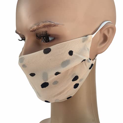 Goldwaterartsla Chiffon Peach W/Black Polka Dots C-22
