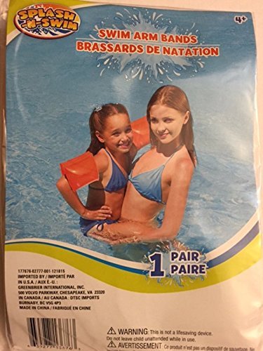 Best Inflatable Swim Arm Bands for Kids - Adjustable & Safe Floaties for Swimming Lessons, Pool, Beach & Water Play