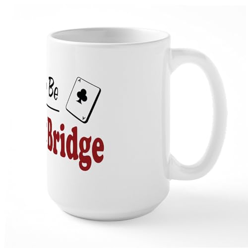 White - Rather Be Playing Bridge Large Mug
