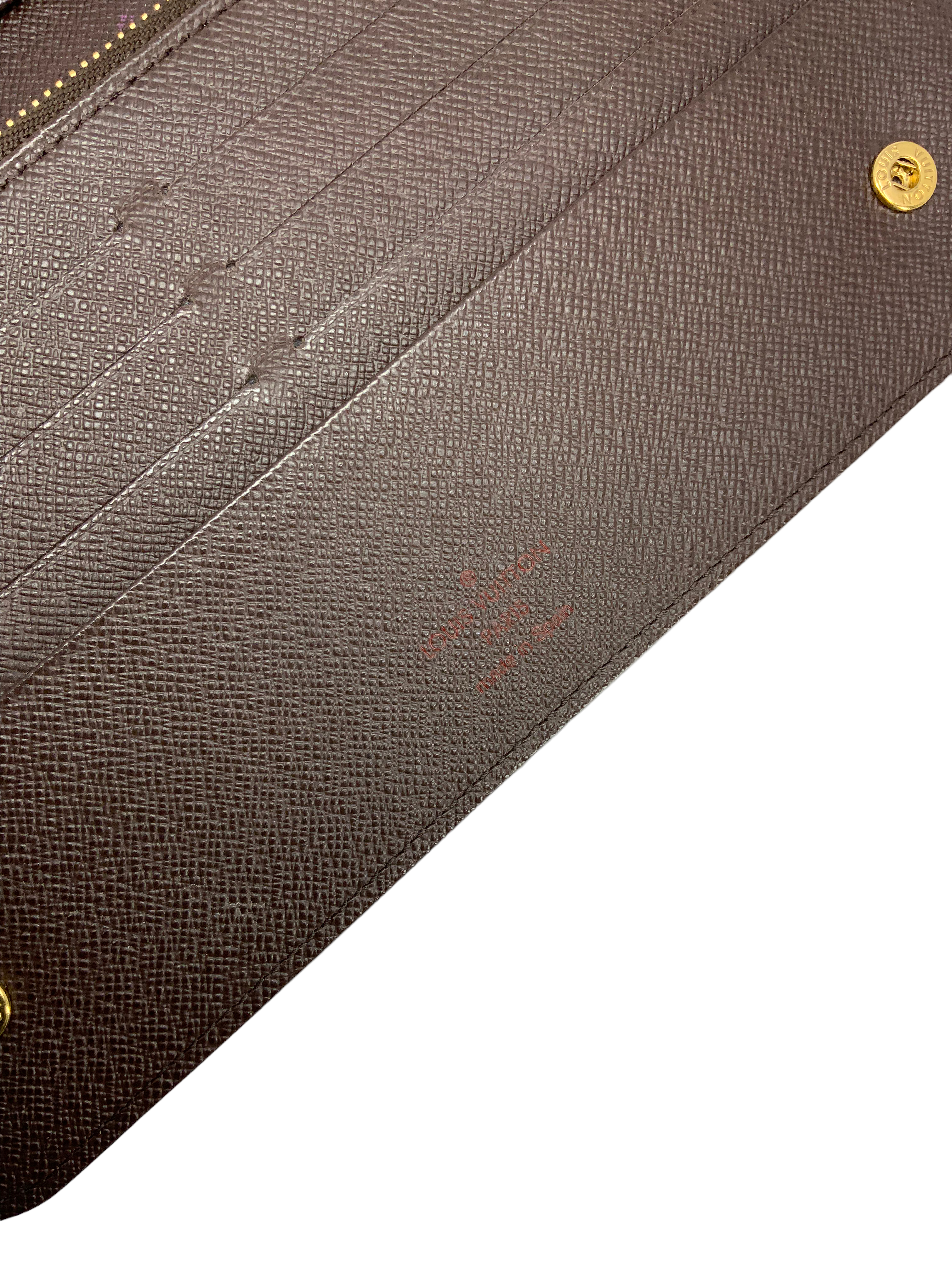 Louis Vuitton Insolite Damier Ebene Wallet Organizer - Luxury Compact Wallet for Women - Perfect for Travel, Business & Everyday Use