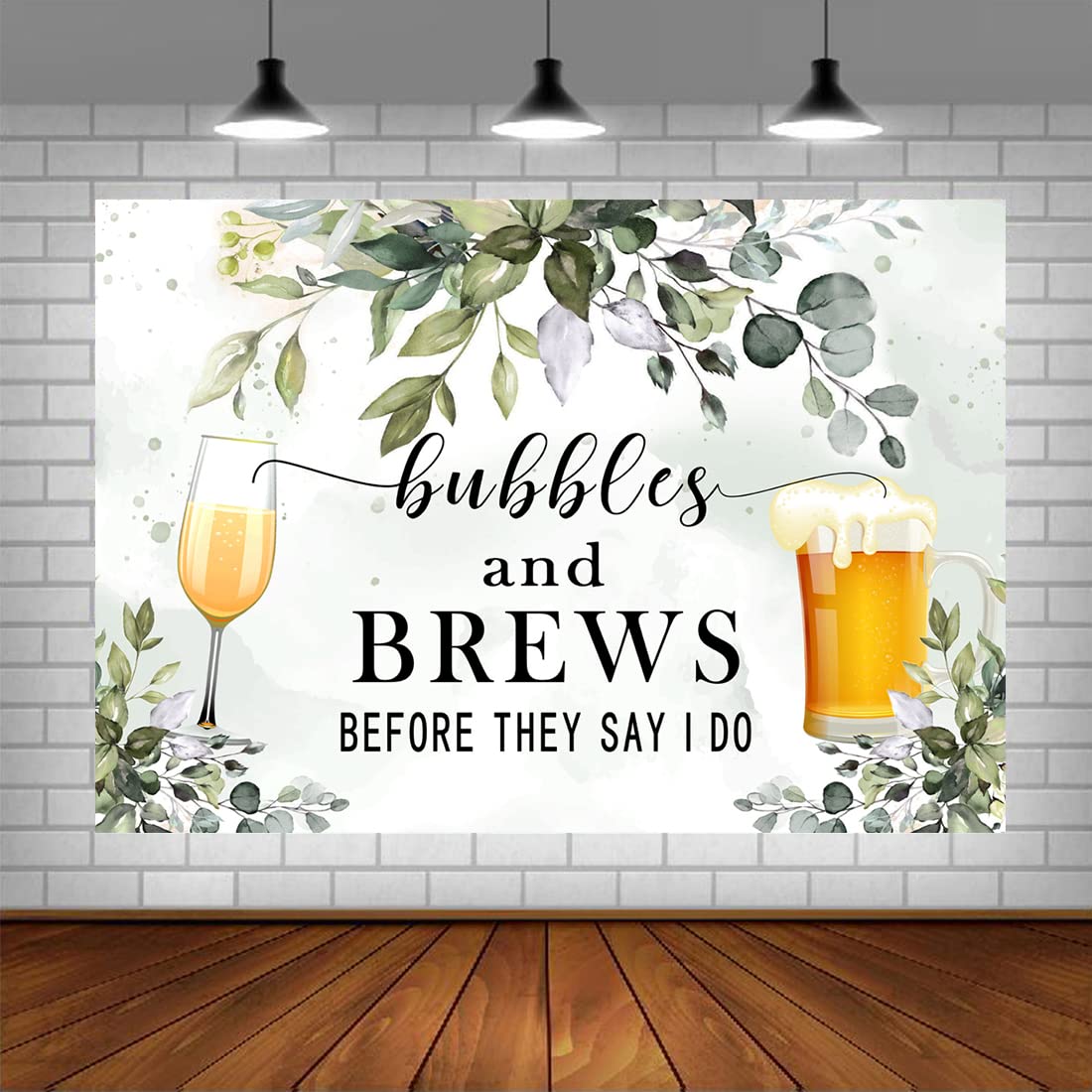 Lofaris Eucalyptus Greenery Backdrop - 5x3ft Wedding Photography Background for Engagement, Couples Shower & Bachelorette Parties | Perfect for Photo Booth, Studio Props & 'Before They Say I Do' Celebrations