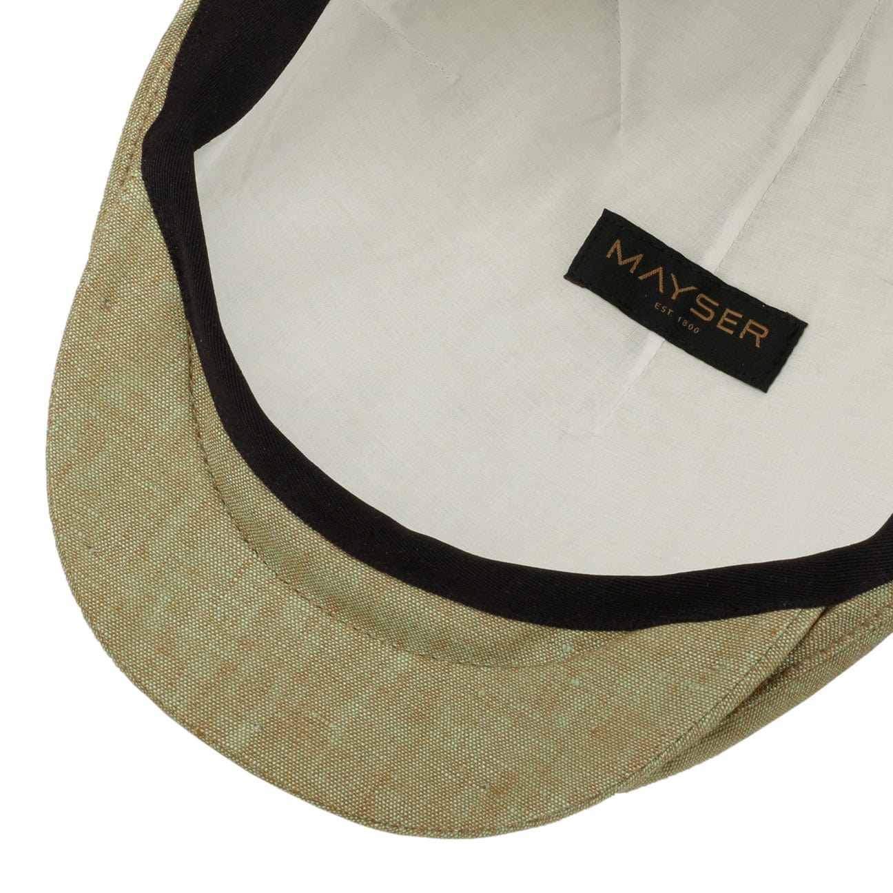 Mayser Sidney Linen Flat Cap for Men - Classic Summer Hat for Outdoor Activities, Travel & Casual Wear