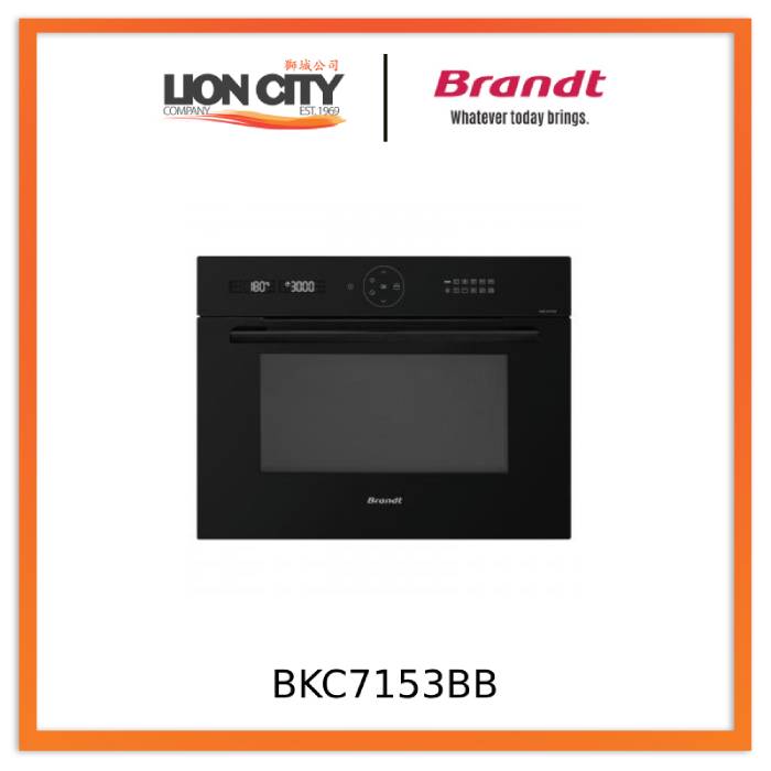 Brandt BKC7153BB 40L Built-in Electric Oven 60CM - Perfect for Modern Kitchens, Baking & Roasting