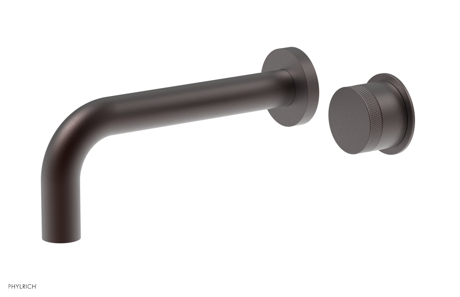Basic II Single Handle Wall Lavatory Faucet Set with Knurled Handle - 230 18 - Perfect for Bathroom Sink, Powder Room, and Guest Bath Installation