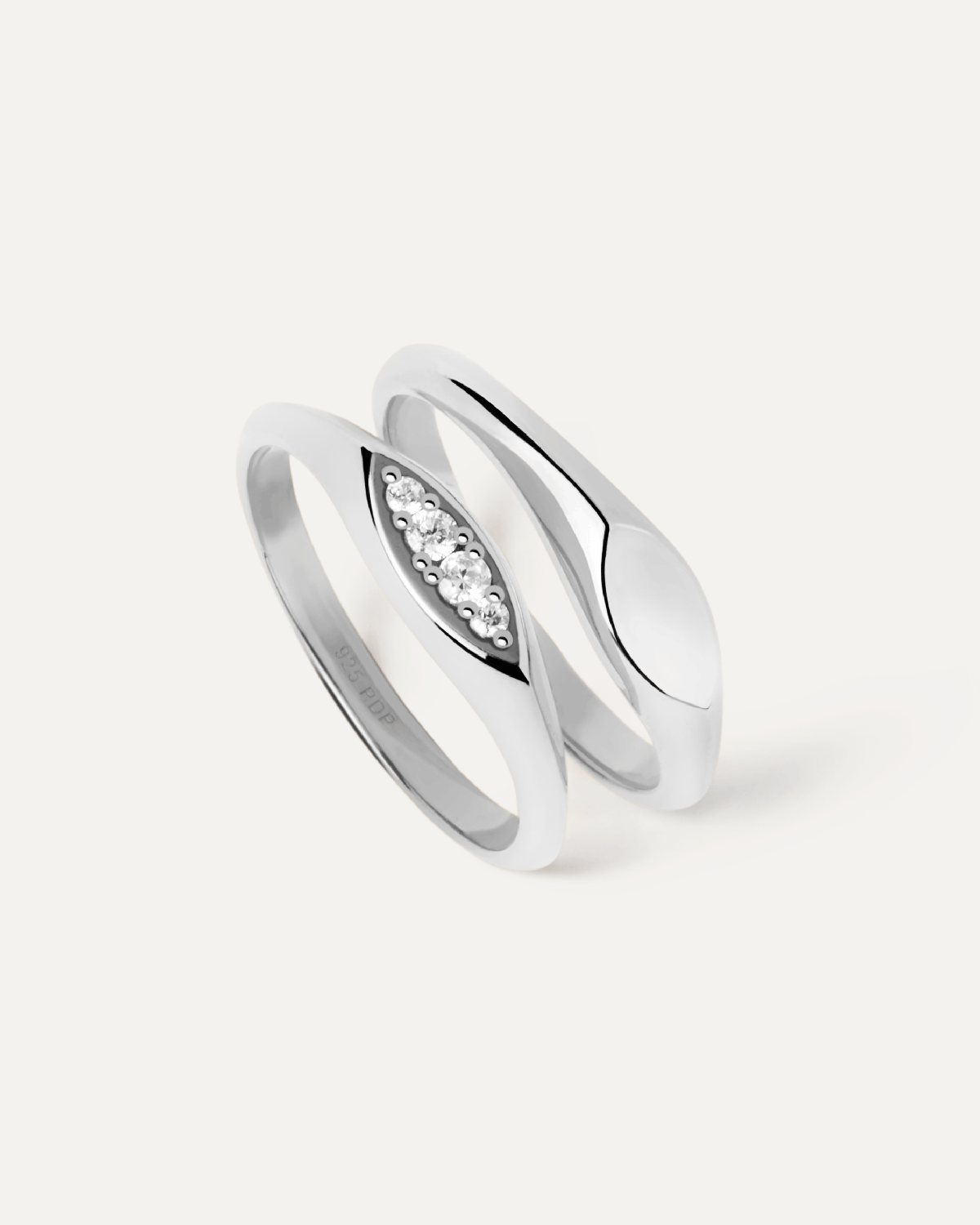 GRID 2 Gala Stamp Ring - Vintage Silver Jewelry for Women, Unique Handmade Statement Ring, Perfect for Parties, Weddings & Special Occasions