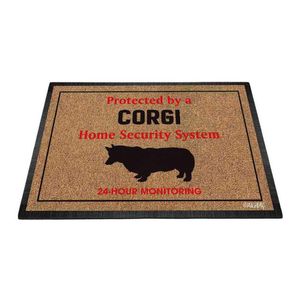 Premium Silhouette Dog Doormat - Corgi Puppy Design Non-Slip Entry Rug for Home Decor (27.5
