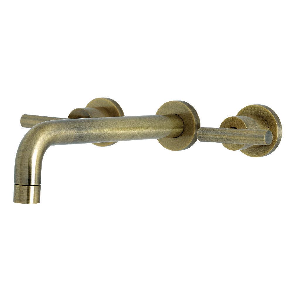Kingston Brass KS802 Manhattan Two Handle Wall Mount Tub Faucet - Vintage Style Bathroom Fixture for Classic & Modern Homes | Perfect for Bathroom Renovations & Spa-Like Showers