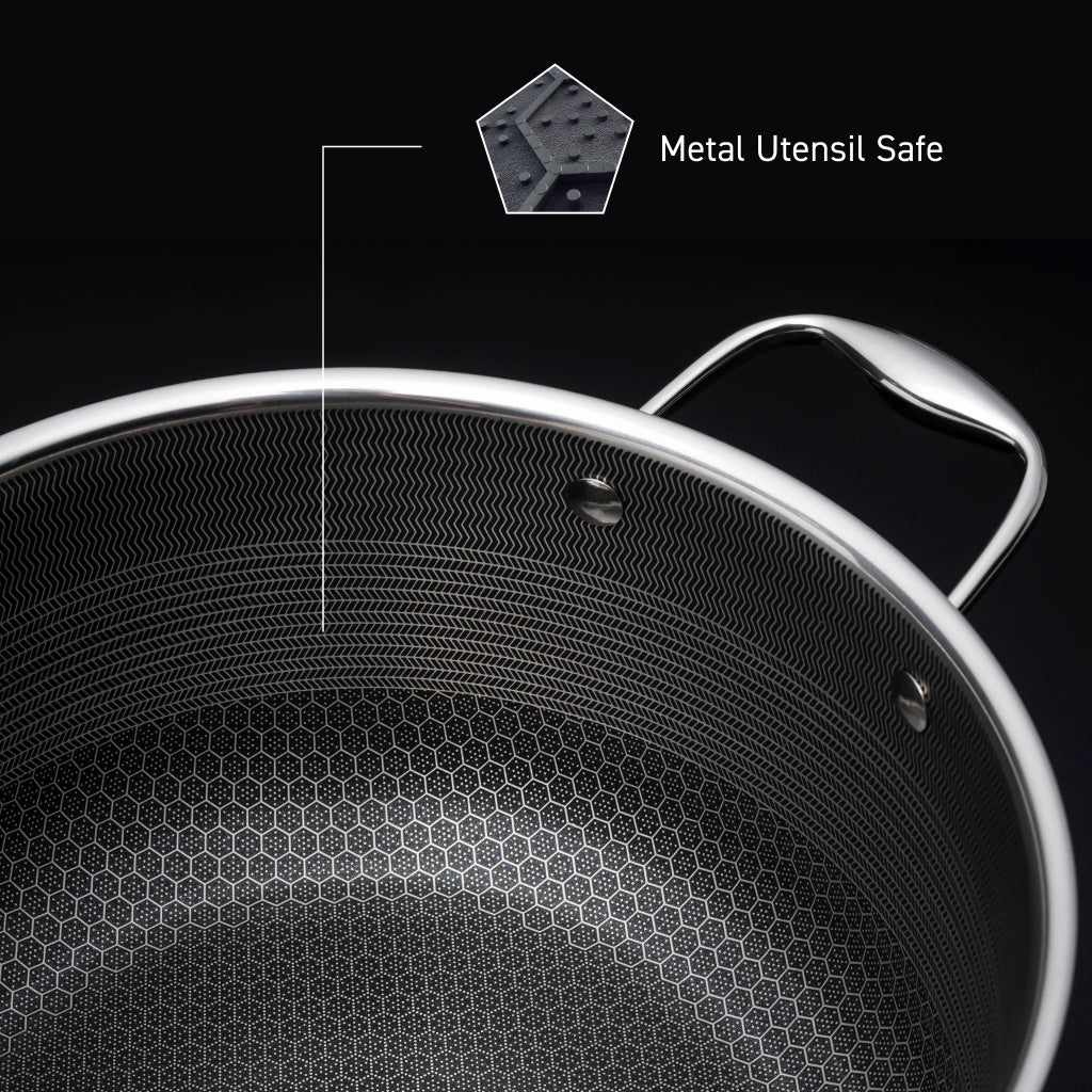 10L Hybrid Cooking Pot with Lid - Durable Stainless Steel & Non-Stick Interior for Boiling, Steaming & Slow Cooking - Perfect for Home Kitchen, Camping & Outdoor Adventures