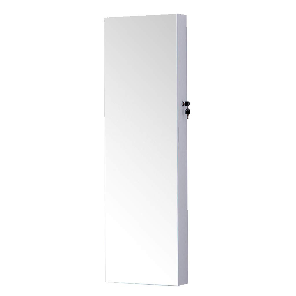 3-in-1 Wall Mirror with Jewelry & Cosmetic Storage - HD Dressing Mirror for Bedroom & Bathroom