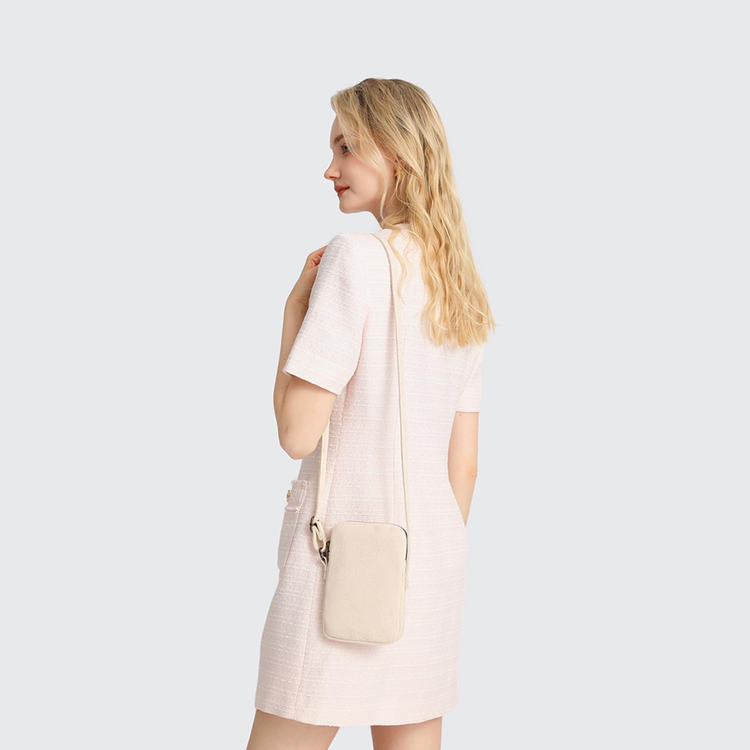 Small Crossbody Purse with Zipper - Mini Phone Wallet Shoulder Bag for Women, RFID Blocking Credit Card Slots - Perfect for Travel, Shopping & Everyday Use