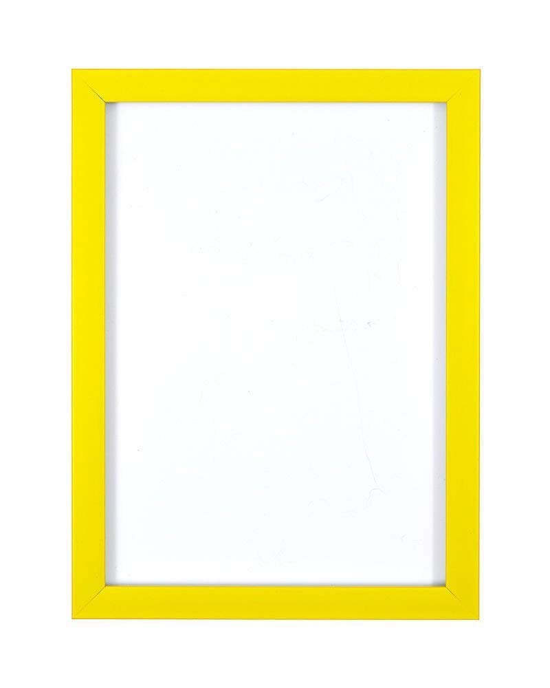 Memory Box Certificate Frames Rainbow Range - 11x8.5 Inch Yellow Picture Frame with Perspex Sheet, 19mm Wide & 16mm Deep Moulding - Perfect for Awards, Diplomas, Photos & Wall Art Displays
